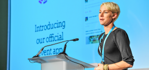 Clemi Hardie, Noodle Live introducing the Event App at BDA Live 2014